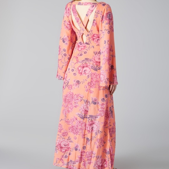 Free People NWT Maxi open back dress - Picture 2 of 2